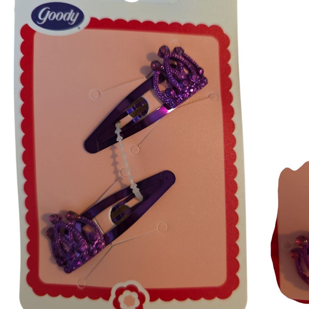 Goody Purple Hair Clips Set - Picture 2 of 2